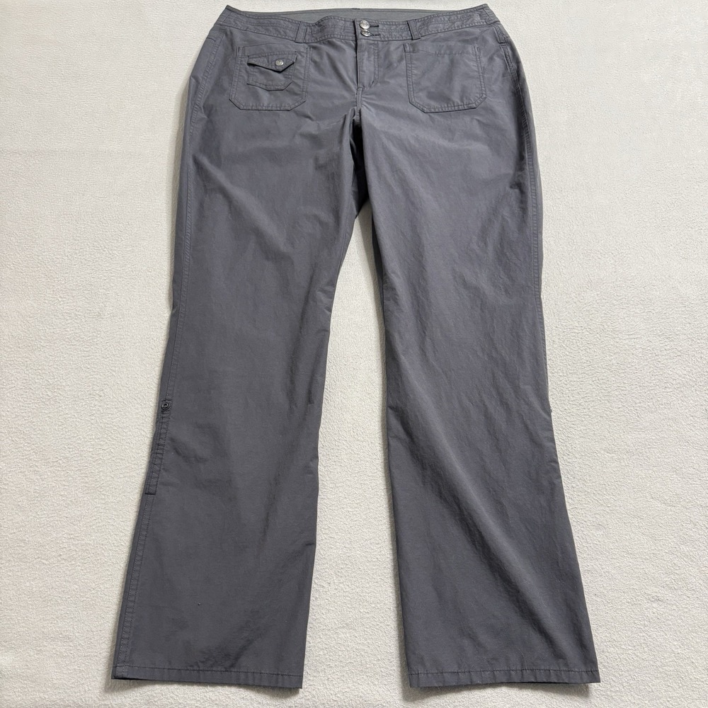 Marmot Hiking Pants Womens 14‎ Gray Roll Up Outdoor Travel Stretch